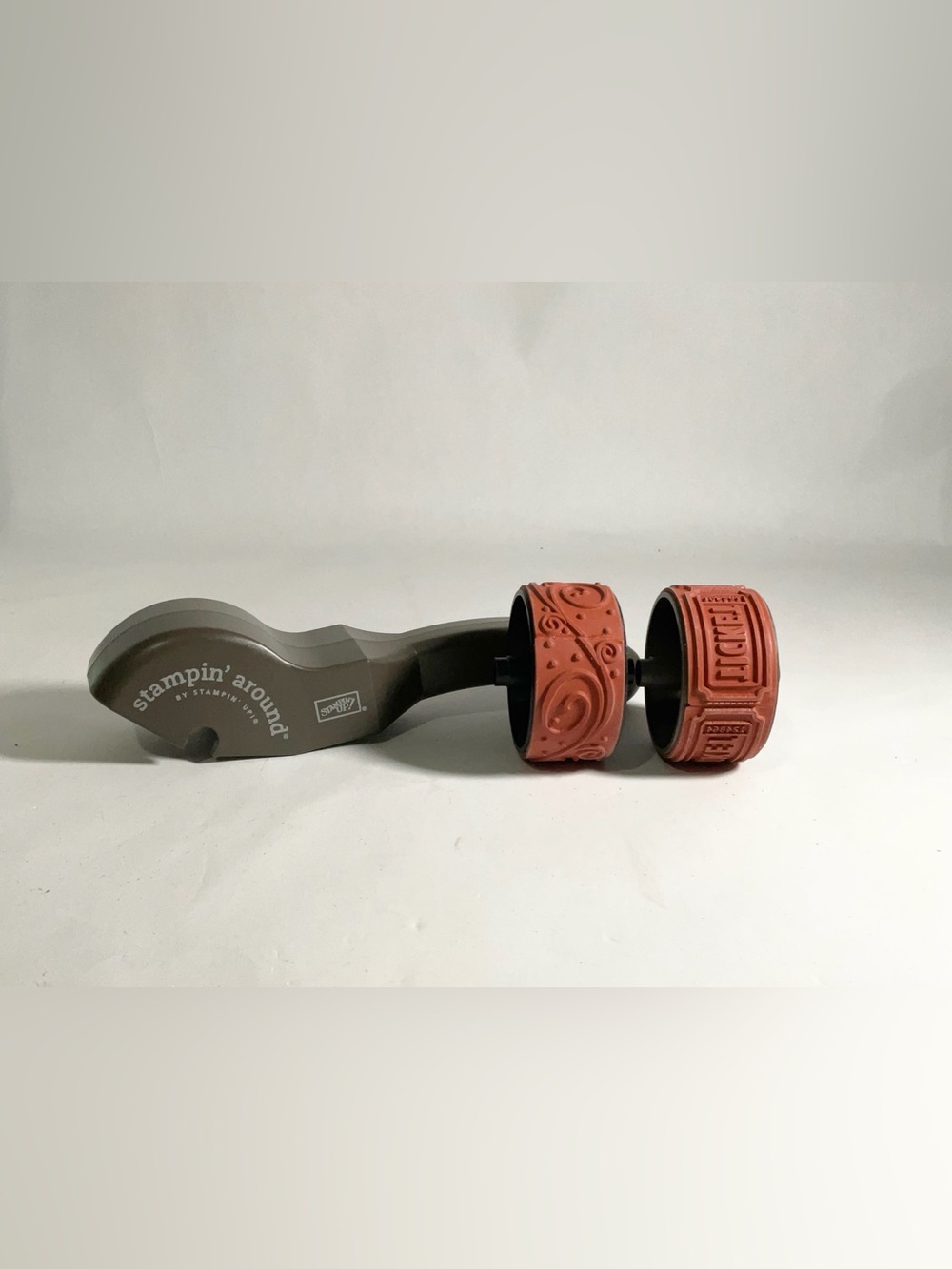 Stampin Up! Stampin Around Roller Handle With TAKE TICKET & WHIRLY-TWIRLY Wheels